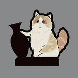 22165 Merge Magnetic Cat whisker Holder Fridge Magnet Vase Cute Cat Lovers Decor Gift Z318 xxxxxxx You 200826.