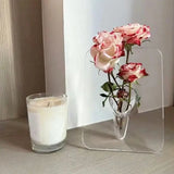 22166 Merge Clear Acrylic Frame Flower Vase Modern Desktop And Home Decor Vase Z318 xxxxxxx You 200826.