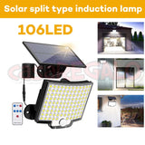 25111 Merge 106 LED Solar Motion Sensor Light Out Doors Wall mounted Flood Lamp Z126.