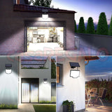 25111 Merge 106 LED Solar Motion Sensor Light Out Doors Wall mounted Flood Lamp Z126.