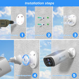 25148 Merge 4-Anran 4MP Solar Battery Wireless Home Security Camera INC Wifi Tower Outdoor Garden 64GB Z126 xxxxxxx You 210426.