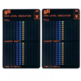 26022 Merge 2 x Magnetic Gas Level Indicator Gas Bottle Gauge BBQ Camping Home Z135.