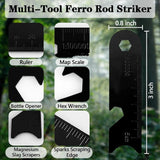 26031 Merge Ferro Rod Flint Steel Fire Starter Lighter Bushcraft Camping EDC Handle Whistle Z206 xxxxxxx You 050126