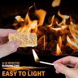 26032 100 All Natural Fire Starters Fire Pit Wick Charcoal Wood Lighter Ignite Z206 xxxxxxx You 040126.