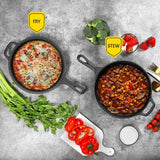 26054 Merge 2 in 1 Thickened Frying Pan Cast Iron Steak Skillet 10" BBQ Oven Cookware 26054 xxxxxxx You 290726.