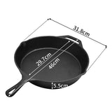 26056 Merge Toque 30cm Cast Iron Frying Pan Non Stick Steak Skillet Round BBQ Grill Cookware Z309 xxxxxxx You 300726.