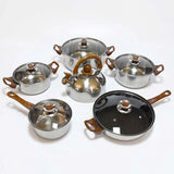 26060 Merge 12Pcs Stainless Steel Cookware Set Pots And Pans Kitchen Cooking Utensil Z310 xxxxxxx you 300726.