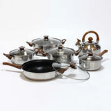26060 Merge 12Pcs Stainless Steel Cookware Set Pots And Pans Kitchen Cooking Utensil Z310 xxxxxxx you 300726.