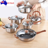 26060 Merge 12Pcs Stainless Steel Cookware Set Pots And Pans Kitchen Cooking Utensil Z310 xxxxxxx you 300726.