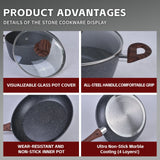 26063 Merge 8Pcs Non-Stick Frying Pan Cookware Set Frypan Casserole Saucepan Pot Cooking Z310 xxxxxxx You