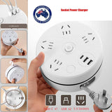 27107 Merge 1.8 Intelligent 4 Socket Outlets Power Board Strip Surge Protected USB Charger Z172.						Z172.