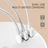 27107 Merge 1.8 Intelligent 4 Socket Outlets Power Board Strip Surge Protected USB Charger Z172.						Z172.
