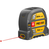27139 Merge Prexiso 2 In 1 40m Laser Distance Measurer/ 5Mt Measuring Tape Z158.