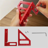 27146 Merge 3D Multi-Angle Ruler Square Protractor DIY Aluminum Alloy For Engineer Carpenter Z161 xxxxxxx You 230126.