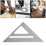 27147 Merge 1 x 7" Protractor Miter Speed Square Aluminum Triangle Metric Imperial Z161.