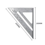 27147 Merge 1 x 7" Protractor Miter Speed Square Aluminum Triangle Metric Imperial Z161.