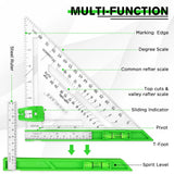 27148 Merge 4Pcs Rafter Square combination tool Set 7/12" Layout Tool woodworking Measuring Z161.