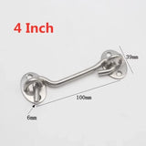27153 Merge Cabin Hook And Eye Latch Lock Shed Gate Door Stainless Steel Catch Silent Holder 4" Z286 xxxxxxx You 150626.