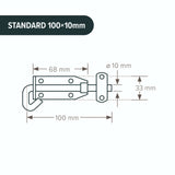 27154 Merge Pad Bolt Sliding Door Barrel Latch Adjustable Long Short Lock DIY Z286 xxxxxxx You 160626.