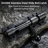 27156 Merge Slide Bolt Latch, 2 Pack 4 inch 304 Stainless steel Barrel Bolt Latch Z286 xxxxxxx You 160626.
