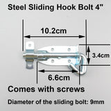 27157 Merge 3xGalvanised Steel Slide Door Bolt Padlock Gate Latch Sliding Padlock Z286 xxxxxxx You 160626.