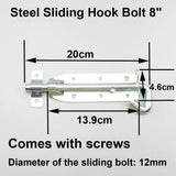27157 Merge 3xGalvanised Steel Slide Door Bolt Padlock Gate Latch Sliding Padlock Z286 xxxxxxx You 160626.