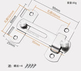 27158 Merge OutDoor Stainless Steel PadBolt Slide Door Bolt Latch Slide Gate 90mm Z286 xxxxxxx You 160626.