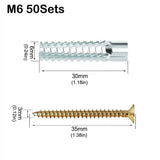 27161 Merge Serrated Expansion Screw Metal Wall Screw Pipe Drilling Plug Concrete Wall M6 50 Of Z295 xxxxxxx You 060726.