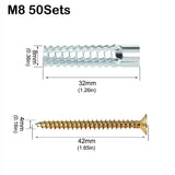 27162 Merge Serrated Expansion Screw Metal Wall Screw Pipe Drilling Plug Concrete Wall M8 50 Of Z295 xxxxxxx You 060726.