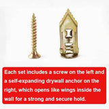 27165 Merge Drywall Self Drilling Anchor Screw Kit No Drill Plasterboard Hollow Wall Fixings 10 Of Z295 xxxxxxx You 060726.