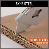 27174 Merge Horusdy 100 Pack Stanley Knife Blades With Dispenser Replacement SK5 High Carbo Z306 xxxxxxx You 240726.
