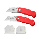27177 Merge 2Pcs Folding Utility Knife Aluminium Handle 10 Spare Stanely Blades Craft Z307 xxxxxxx You 240726.