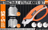 27179 Merge Utility Knife Quick Slide Retractable Razor Hook 10 Blade Stanley Box Cutter Z306 xxxxxxx You 240726.