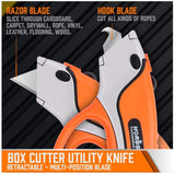 27179 Merge Utility Knife Quick Slide Retractable Razor Hook 10 Blade Stanley Box Cutter Z306 xxxxxxx You 240726.