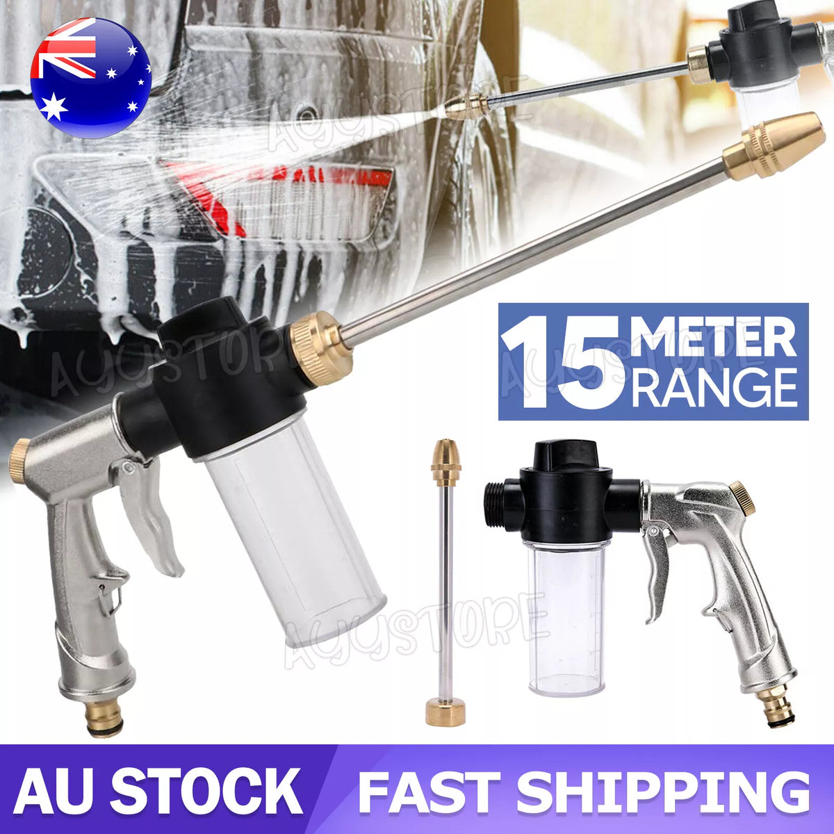 28111 28111 Merge High Pressure Car Wash Foam Gun Water Soap Sprayer Jet Lan ...