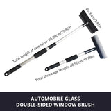 28126 Merge Seametal Window Cleaning Brush Mirror Glass Squeegee Wiper 2 in One Retractable Z290 xxxxxxx You 240626.