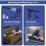 3214 Merge Handheld Cordless Vacuum Cleaner Home & Car Dust Blower Mini Air Duster Cleaner X161.