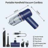 3214 Merge Handheld Cordless Vacuum Cleaner Home & Car Dust Blower Mini Air Duster Cleaner X161.