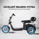 3401 Merge 3000W SMD-301-3 Wheel Electric Big Wheel Spinning Motorcycle Scooter Child Or Adult Weight Up To 200kG Z193.