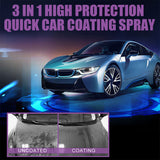 3500 Merge 3 Pack 3 In 1 High Protection Quick coating Spray, Car Wax Polish Cleaning Spray X164.