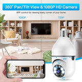 4151 Merge 5G WiFi camera E27 Light blub 1080P HD Night Vision Home Security Camera AU X165.