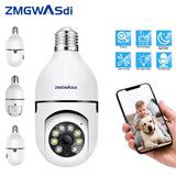 4151 Merge 5G WiFi camera E27 Light blub 1080P HD Night Vision Home Security Camera AU X165.