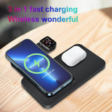 6204 Merge 3 In 1 Fast Wireless Charge Station Dock For Apple Watch iPhone 15 PRO 14, 13, XS Z153.