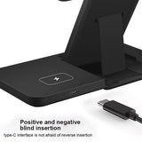 6204 Merge 3 In 1 Fast Wireless Charge Station Dock For Apple Watch iPhone 15 PRO 14, 13, XS Z153.