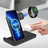 6204 Merge 3 In 1 Fast Wireless Charge Station Dock For Apple Watch iPhone 15 PRO 14, 13, XS Z153.