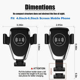 6209 Merge Wireless Car Charger Dock Air Vent Mount Gravity Holder For Mobile Phone Z153.