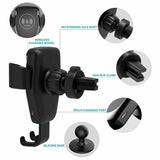 6209 Merge Wireless Car Charger Dock Air Vent Mount Gravity Holder For Mobile Phone Z153.