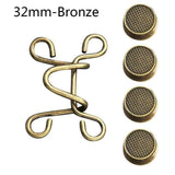 6318 Merge 6-32mm Bronze Waist Buckle Waist Closing Adjustable Snap Button Waist Buckle Extender Z179.