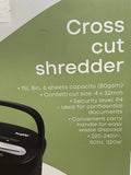6367 Merge Joy Up Cross Cut Shredder 15L Bin -6sheets 80gsm Confetti Cut Security P4 Z232 xxxxxxx You 030326.