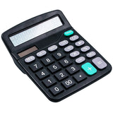 6370 Merge Solar Calculator Dual Power AA Battery Desktop Office School LCD Auto Off Black Z251 xxxxxxx You 310326.